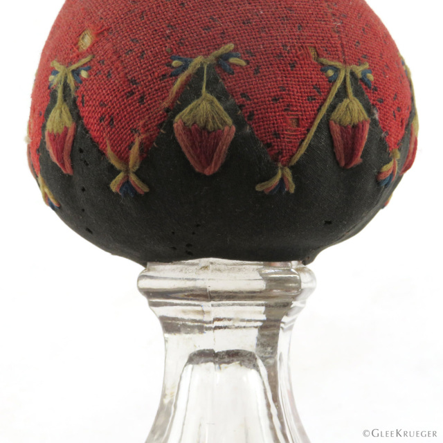Antique 19th c. Strawberry Make-Do Pincushion